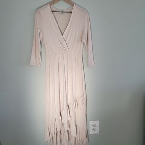 Mother Bee Maternity Dress Ruffles